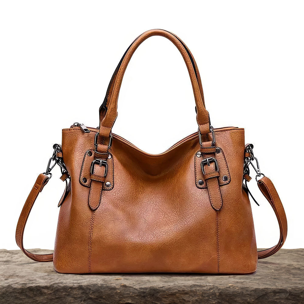 Sienna Graceful Allure Shoulder Bag shown in full-grain leather