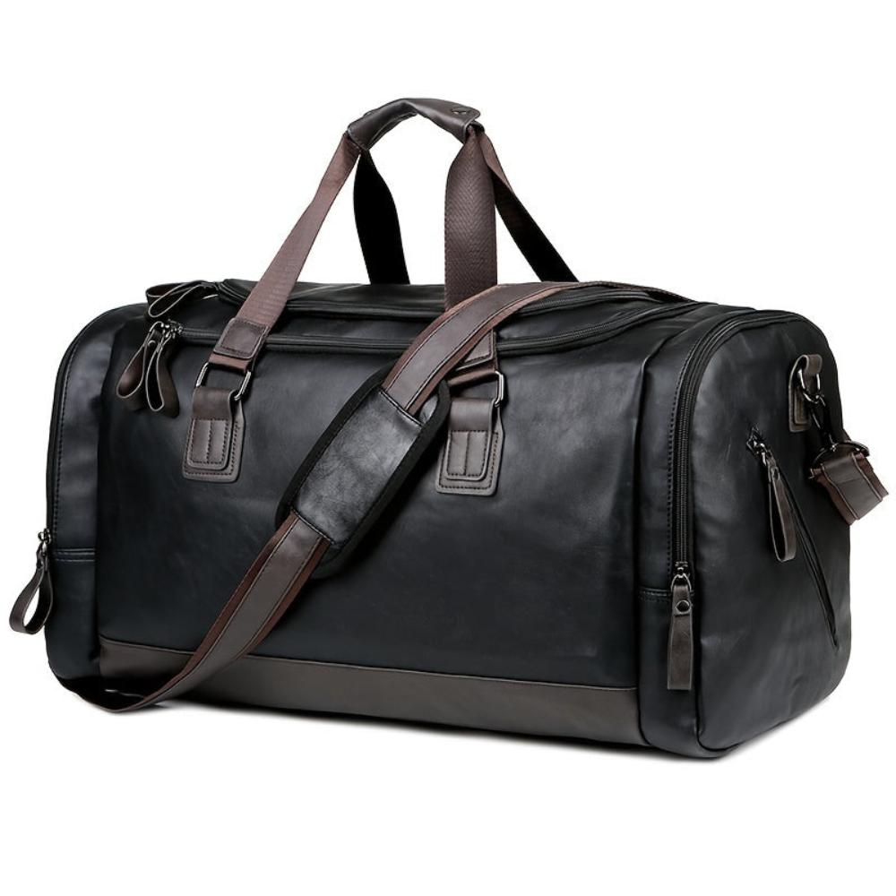 Everett Travel Duffel Bag shown in full-grain leather