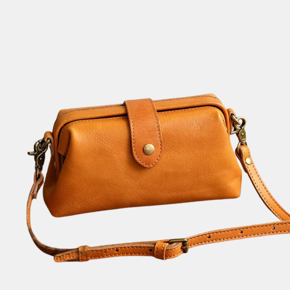 Juliette Mini Leather Crossbody shown in full-grain leather