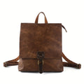 Harper Multifunctional Retro Backpack shown in full-grain leather