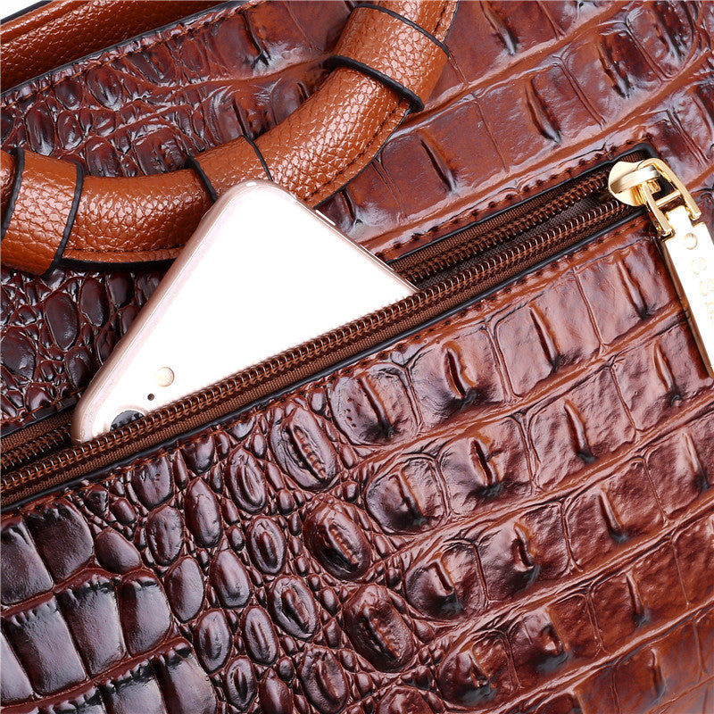 Jaye Crocodile-Pattern Handbag - view 8